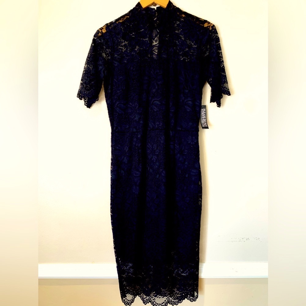 New York & Company Black Lace Dress Size M